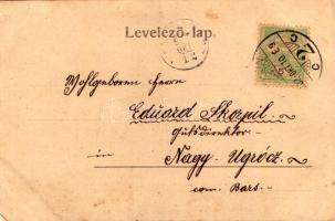 1902 Sopron, Várkerület, villamos. Kummert L. kiadása (EB)