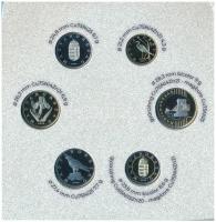 2023. 5Ft-200Ft (6xklf) + 50Ft Cu-Ni "75 éves az Országos Mentőszolgálat" + 100Ft bicolor ...