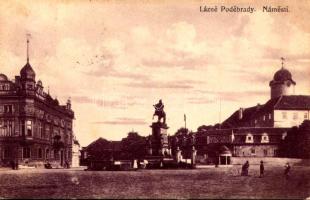 1921 Podebrady, Lázne Podebrady; Námestí, Posta / square, post office