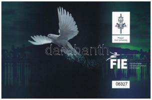 2019. 50Ft Cu-Ni "Vívó-Világbajnokság" első napi veret sorszámozott emléklapon "06327...