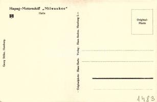 Hapag-Motorschiff 'Milwaukee' Halle / MS Milwaukee was a German diesel-powered, passenger ...