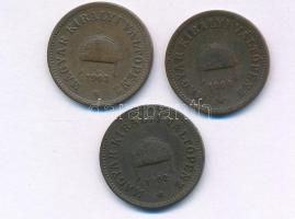 1902KB-1904. 2f (3xklf) bronz T:VF,F