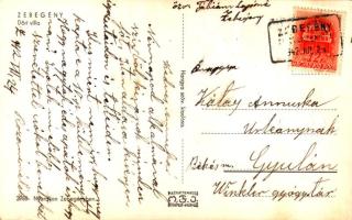 1942 Zebegény, Dőri villa. Nyaraljon Zebegényben! (fl)