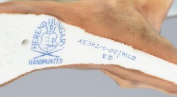 Herendi Kék szajkó. Jelzett, kézzel festett, hibátlan, dobozában, 20x18 cm. /// Herendi Blue Jay. Si...