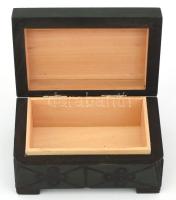 Lengyel fa ékszeres doboz, 10x7x5 cm
