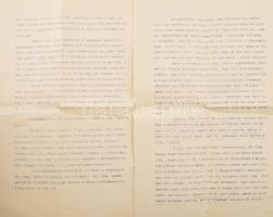 cca 1913-1915 Freund Lázár zsidó vallású budapesti lakos levele a József Műegyetem rektorának, amely...