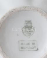 Zsolnay 3 darab váza és egy pirulatartó, jelzett, m: 12 cm alatt