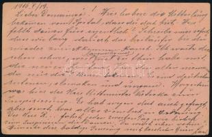 1916 Tábori posta levelezőlap, kék "K.u.k. Etappentrainzug Nr.33" + "K.u.K MILITÄRZEN...