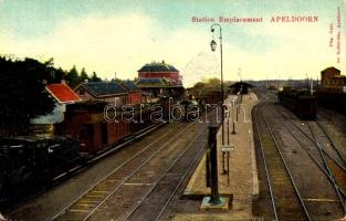 Apeldoorn, Station Emplacement / railway station, locomotive, trains