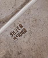 Nagyméretű ezüst (Ag) bross, ametiszttel, jelzett, bruttó: 28g