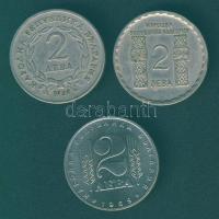 Bulgária 1966-69. 2L (3x) klf motívumokkal T:2