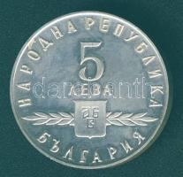 Bulgária 1963. 5L Ag "1100 éves a szláv abc" T:exPP