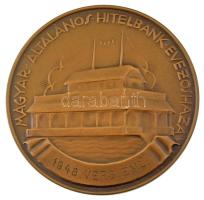 1939. "Fábri Imre / Magyar Általános Hitelbank Evezősháza" kétoldalas bronz emlékérem, hát...