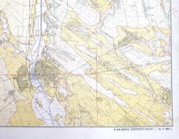 A Cserhát-hegység földtani térképe. Felvette: id. Noszky Jenő 1911-1937. Mérték: 1:75,000. (1938)
B...
