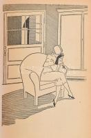 Vaszary Gábor: Ő. Az író eredeti illusztrációival. Bp., 1936, Nova, 336 p. Kiadói félvászon-kötés, k...