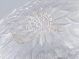 Parád Crystal tojás alakú bonbonier. Címkével jelzett, kis pattogzással, 10x6,5 cm