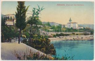 Abbazia, Opatija; Blick auf das Rathaus / látkép a városháza felé / general view with town hall (EK)