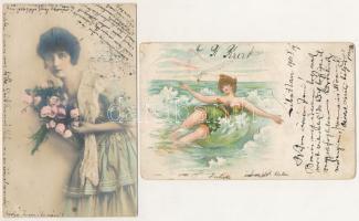 4 db régi motívum képeslap / 4 pre-1945 motive postcards