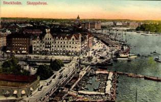 Stockholm, Skeppsbron / quay, ships