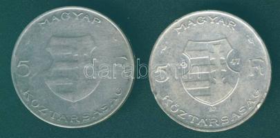 1947. 5Ft Ag "Kossuth" (2x) T:2,2/3