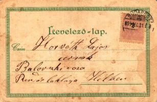 1899 (Vorläufer) Ha van némi ízlés benned E nőt muszáj nőül venned / old woman humour with New Year ...