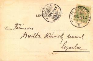 1906 Hajdúböszörmény, Hajdúság kerületháza. Szabó Ferenc kiadása