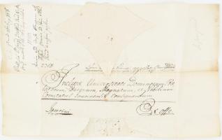 1786 Végh Péter (1723-1807) koronaügyész, tárnokmester, kir. személynök hivatalos levele latin nyelv...