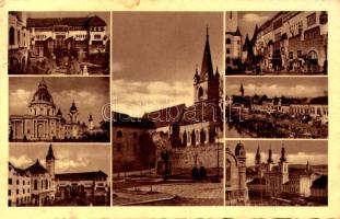 Marosvásárhely, Targu Mures; mozaiklap / multi-view postcard (EK)