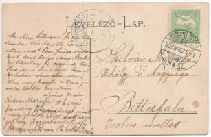 1908 Trencsén, Trencín; látkép, vár. Gansel Lipót kiadása / Trenciansky hrad / general view, castle ...