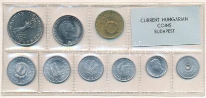 1972. 2f-10Ft (9xklf) érmés forgalmi sor fóliatokban T:UNC patina 
Adamo FO5