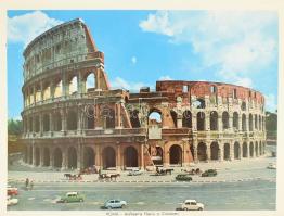 Róma, 100 db színes képet tartalmazó modern leporelló, kartonborítóval, 22x17 cm