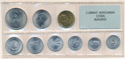 1976. 2f-10Ft (9xklf) érmés forgalmi sor fóliatokban T:UNC Adamo FO9