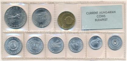 1977. 2f-10Ft (9xklf) érmés forgalmi sor fóliatokban T:UNC kis patina Adamo FO10