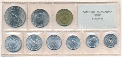1980. 2f-10Ft (9xklf) érmés forgalmi sor fóliatokban T:UNC Adamo FO13