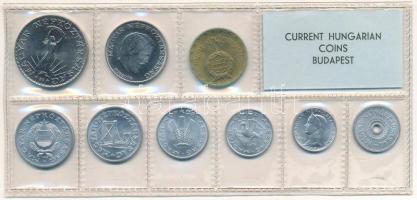 1972. 2f-10Ft (9xklf) érmés forgalmi sor fóliatokban T:UNC patina 
Adamo FO5