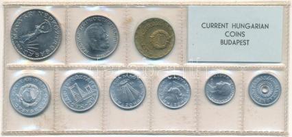 1974. 2f-10Ft (9xklf) érmés forgalmi sor fóliatokban T:UNC kis patina 
Adamo FO7