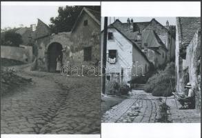 cca 1928 Budapest, tabáni házak és utcák, 2 db modern nagyítás, jelzés nélkül, 21x15 cm