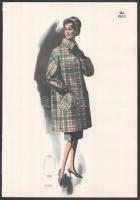 1965 3 db vintage női divatkép, ofszet nyomat, papír, 34x23,5 cm