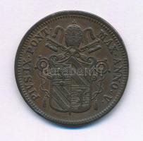 Olasz Államok / Pápai Államok 1850R 1b Cu "IX. Pius", "V" év T:XF Italian States...