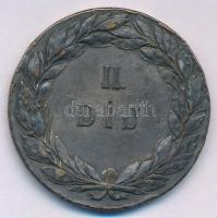 ~1920. "Magyar Ebtenyésztők Országos Egyesülete / II. Díj" ezüstözött bronz díjérem (40mm)...