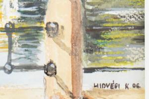 Radicsné Hídvégi Katalin (1946-): Tatai Öreg-tó. Akvarell, pasztell, papír, jelzett. Üvegezett keret...