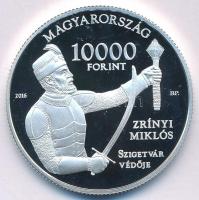 2016. 10.000Ft Ag "Szigetvári vár / Zrínyi Miklós" kapszulában T:PP Adamo EM325