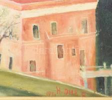 Olvashatatlan jelzéssel, Csontváry-Kosztka Tivadar után: Telihold Taormina felett. Olaj, vászon. Fak...