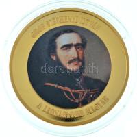 2021. "Gróf Széchenyi István, a legnagyobb magyar / Ha Isten velünk, ki ellenünk?" aranyozott fém multicolor emlékérem (38mm) T:PP