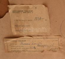 Bencze László (1907-1992): Kompzíció. Olaj, farost, jelezve balra lent. Hátoldalán Képcsarnok Vállal...