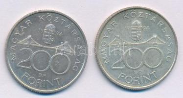 1994. 200Ft "Deák" Ag (2x) T:XF Adamo F13.1