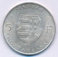 1947. 5Ft Ag "Kossuth" T:AU karc Adamo F8.1