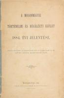 A Mosonmegyei Történelmi és Régészeti Egylet 1884. évi jelentése. Magyaróvár, 1885, Czéh Sándor, 15 p. Papírkötés, szakadozott, az utolsó lap sérült, régi intézményi bélyegzésekkel.