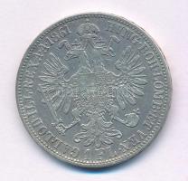 Ausztria 1861A 1Fl Ag "Ferenc József" T:VF,F 
Austria 1861A 1 Florin Ag "Franz Josep...