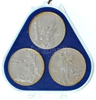 1976. 200Ft Ag (3xklf) "Magyar festők I. / Derkovits, Szinyei, Munkácsy" érmesor plombált,...